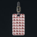 Cute Pink Red Elephants Pattern GEPERSONALISEERD Bagagelabel<br><div class="desc">Bereid u voor op uw vakantie met dit vrolijke bagagelabel - u kunt uw contactgegevens aan de andere kant toevoegen of een eenzijdig ontwerp selecteren. Met de hand getekend ontwerp voor jou. Verander de kleur of de doopvont van de letters zoals u houdt van. Bekijk mijn winkel voor meer patronen...</div>