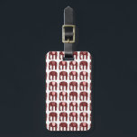 Cute Pink Red Elephants Pattern GEPERSONALISEERD Bagagelabel<br><div class="desc">Bereid u voor op uw vakantie met dit vrolijke bagagelabel - u kunt uw contactgegevens aan de andere kant toevoegen of een eenzijdig ontwerp selecteren. Met de hand getekend ontwerp voor jou. Verander de kleur of de doopvont van de letters zoals u houdt van. Bekijk mijn winkel voor meer patronen...</div>