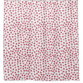 Cute Pink & Red Hearts Pattern Girls Bathroom Douchegordijn (Voorkant)