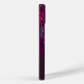 Cute Pink Red Unicorn Glitter Drift monogram Case-Mate iPhone Case (Achterkant / Rechts)