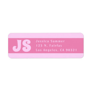 Cute Pink Return Address Labels