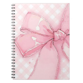 cute pink ribbon notebook notitieboek