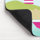 Cute Pink Sail Boat en Lighthouse Muismat (Hoek)