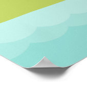 Cute Pink Sail Boat en Lighthouse Poster (Hoek)