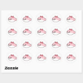 Cute Pink Sakabambaspis Ronde Sticker (Vel)