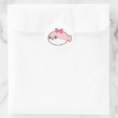 Cute Pink Sakabambaspis Ronde Sticker (Tas)