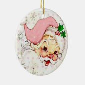 Cute Pink  Santa Ornament (Rechts)