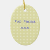 Cute Pink Seahorse Keramisch Ornament (Achterkant)