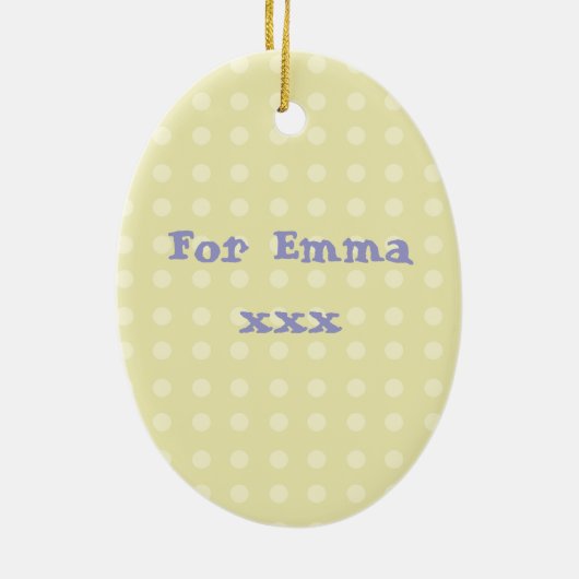 Cute Pink Seahorse Keramisch Ornament (Achterkant)