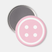 Cute Pink Sewing Button Magneet (Voorkant / Achterkant)
