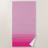 Cute Pink Shades Ombre Beach Towel Strandlaken (Voorkant)
