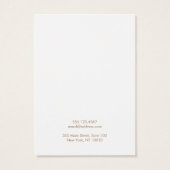 Cute Pink Simple Daisy Floral Earring Display Card Visitekaartje (Achterkant)