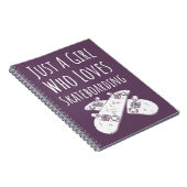 Cute Pink Skateboarder Gifts For Baby Girls Kids Notitieboek (Rechterzijde)