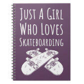 Cute Pink Skateboarder Gifts For Baby Girls Kids Notitieboek (Voorkant)