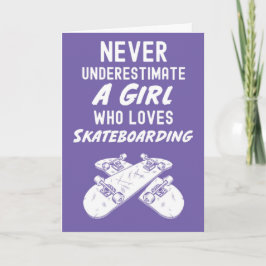 Cute Pink Skateboarding Cards For Girls Skateboard Kaart