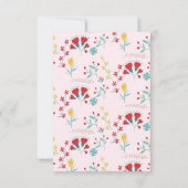 Cute Pink Skunk Classroom Valentijn Notitiekaartje (Achterkant)