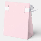 Cute Pink Snowflake Festive Candy Baby Shower  Bedankdoosjes (Achterkant)