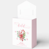 Cute Pink Snowflake Festive Candy Baby Shower  Bedankdoosjes (Open)