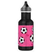 Cute Pink Soccer Star Print Waterfles (Rechts)