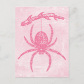 Cute Pink Spider Briefkaart (Voorkant)