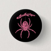 Cute Pink Spider Button (Voorkant)