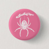 Cute Pink Spider Button (Voorkant)