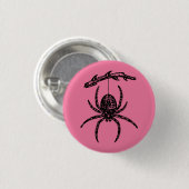 Cute Pink Spider Ronde Button 3,2 Cm (Voorkant /achterkant)