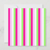 Cute Pink Sprinkle Cupcake Birthday Party Invite Kaart (Achterkant)