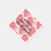 Cute Pink Star Hearts Patroon Servet (Hoek)