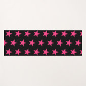Cute Pink Star Pattern Long Yoga Mat (Voorkant (horizontaal))