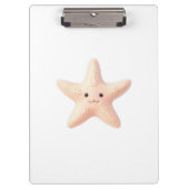 Cute Pink Starfish Klembord (Voorkant)