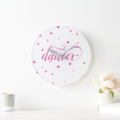 Cute Pink Starry Tiny Dancer Grote Klok (Huis)