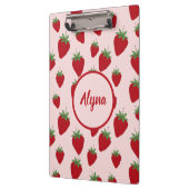 Cute Pink Strawberry Pattern Klembord (Links)