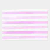 Cute Pink Stripe Collectie Girly Decoupage Inpakpapier Vel (Voorkant 2)