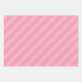 Cute Pink Stripe Collectie Girly Decoupage Inpakpapier Vel (Voorkant)