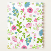 Cute Pink Stylish Floral Girly 2026 Planner (Achterkant)