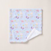 Cute pink sweet cupcake unicorn rainbow Pattern Bad Handdoek (Wasdoekje)