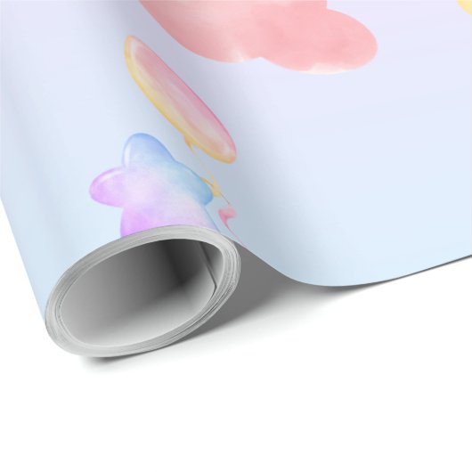 Cute pink sweet cupcake unicorn rainbow Pattern Cadeaupapier (Rol Hoek)