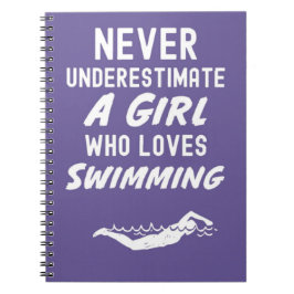 Cute Pink Swimmer Gifts For Baby Girls Kids Swim Notitieboek