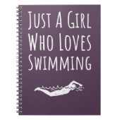 Cute Pink Swimming Gifts For Baby Girls Kids  Notitieboek (Voorkant)