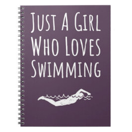 Cute Pink Swimming Gifts For Baby Girls Kids  Notitieboek