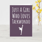 Cute Pink Taekwondo Cards For Baby Girls Kids TKD Kaart (Gele Bloem)