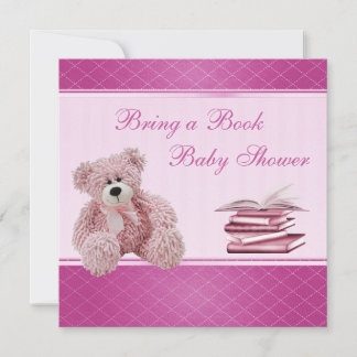 Cute Pink Teddy Elegant Breng een Baby shower uit Kaart