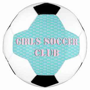 Cute Pink Text Girls Soccerball Football Voetbal