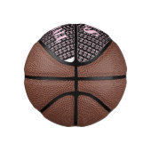 Cute Pink Text Mini Girls Basketball Basketbal (Rechts)