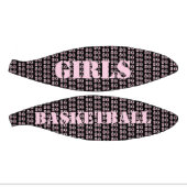 Cute Pink Text Mini Girls Basketball Basketbal (Panelen)