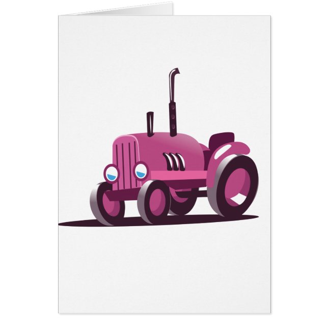 Cute Pink Tractor (Voorkant)