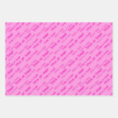 Cute Pink Trick O Treat Happy Halloween Gift Inpakpapier Vel (Voorkant 2)