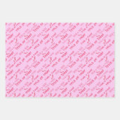 Cute Pink Trick O Treat Happy Halloween Gift Inpakpapier Vel (Voorkant)