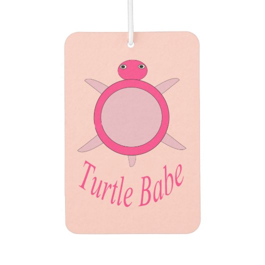 Cute Pink Turtle Babe Air Freshener Luchtverfrisser (Voorkant)